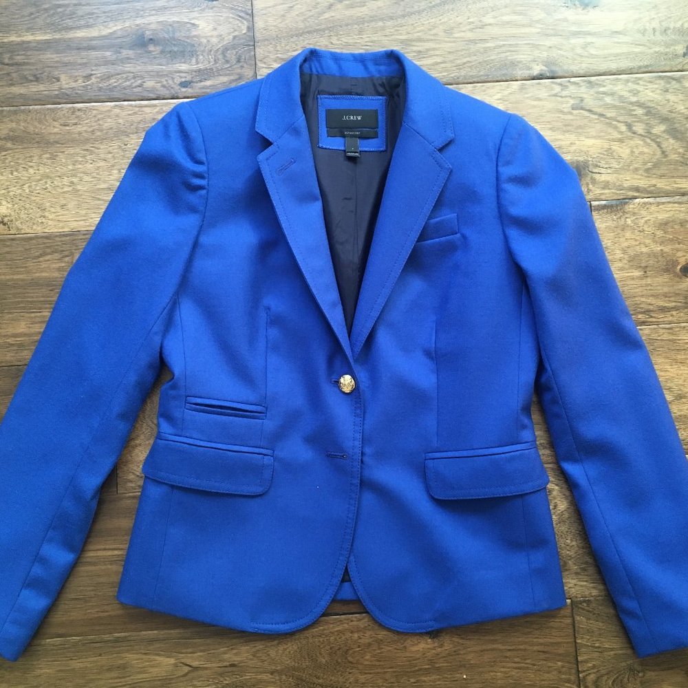 Bright Blue J. Crew Schoolboy Blazer